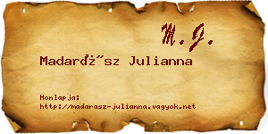 Madarász Julianna névjegykártya