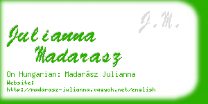 julianna madarasz business card