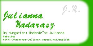 julianna madarasz business card